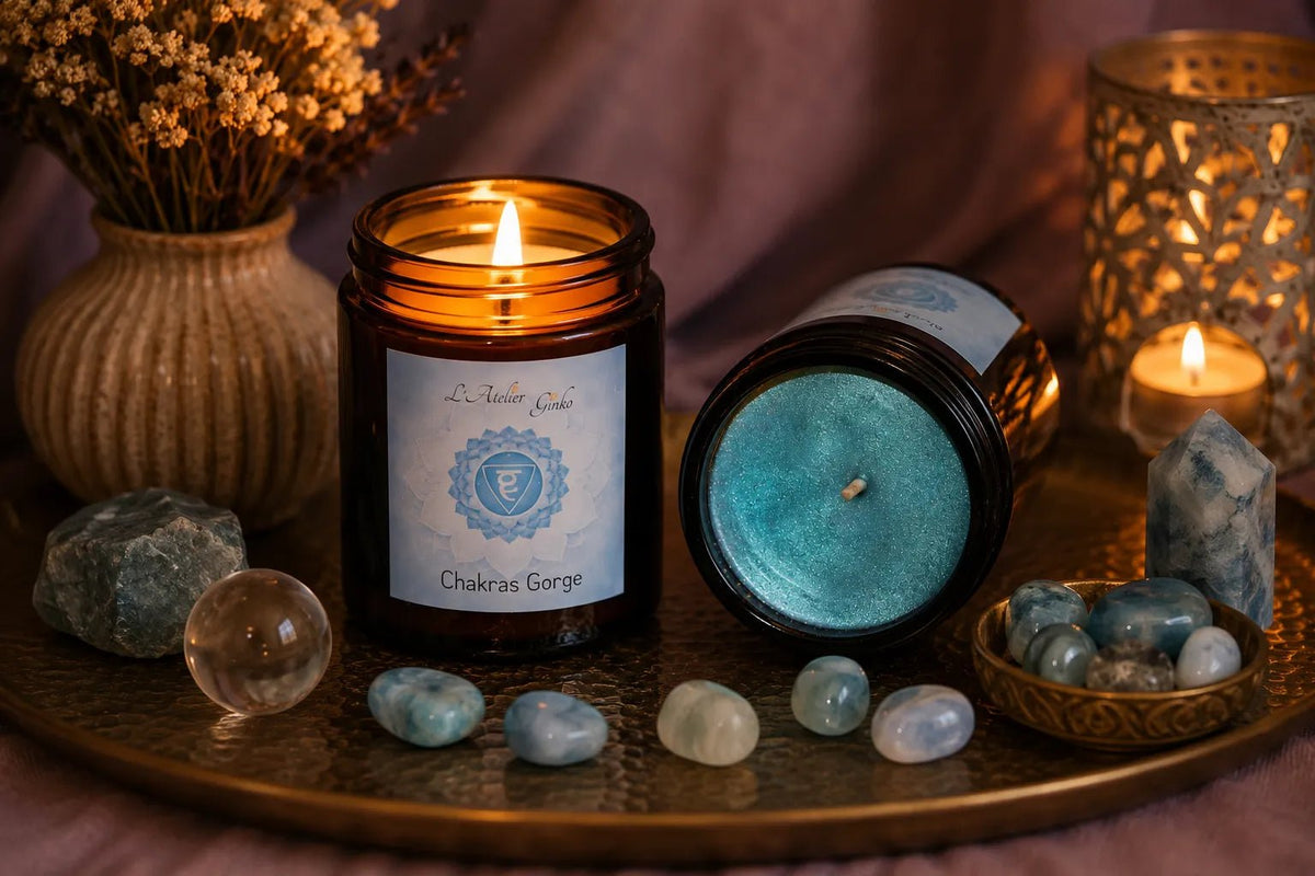 Bougie parfumée Chakra Gorge VISH - L'Atelier Ginko - Boutique en Ligne