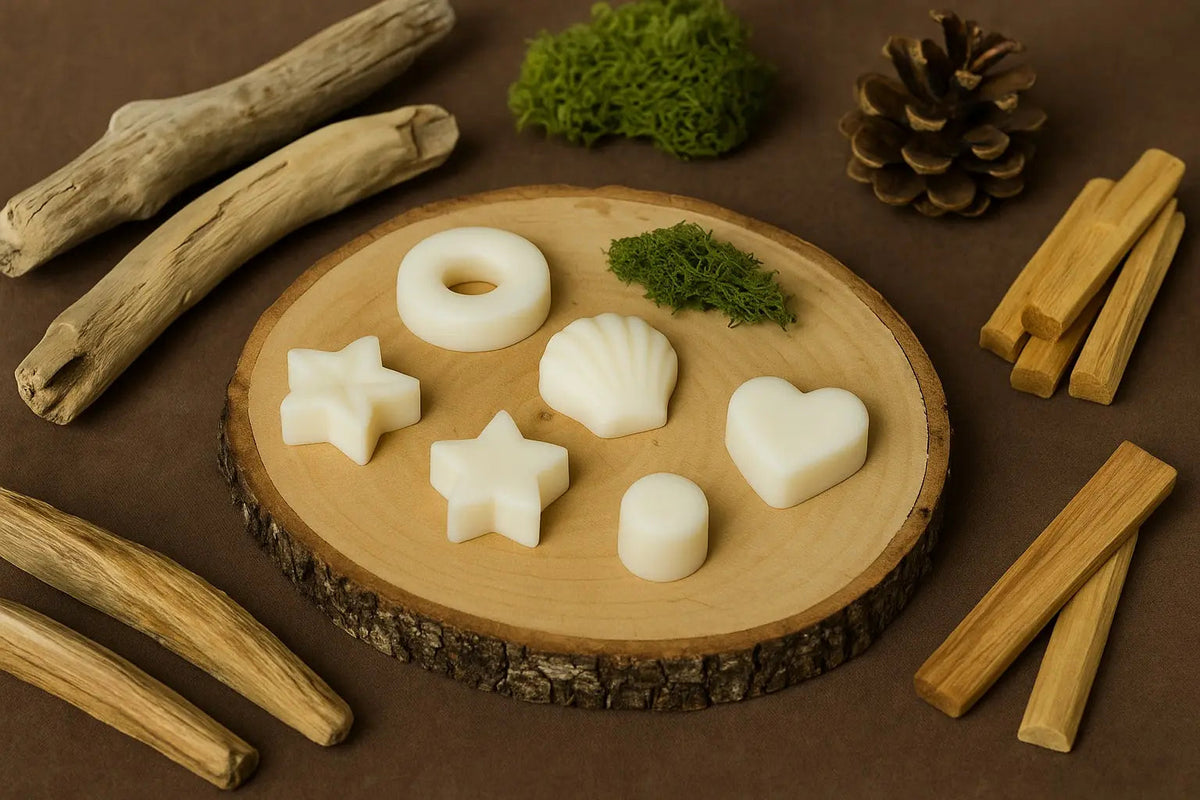 Fondants parfumés artisanaux Boisés cire de colza végétale - L'Atelier Ginko