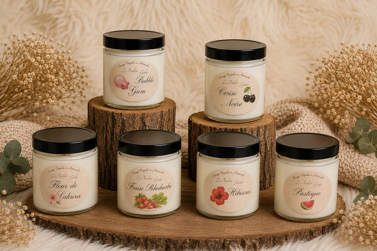Bougie parfumée cire végétale