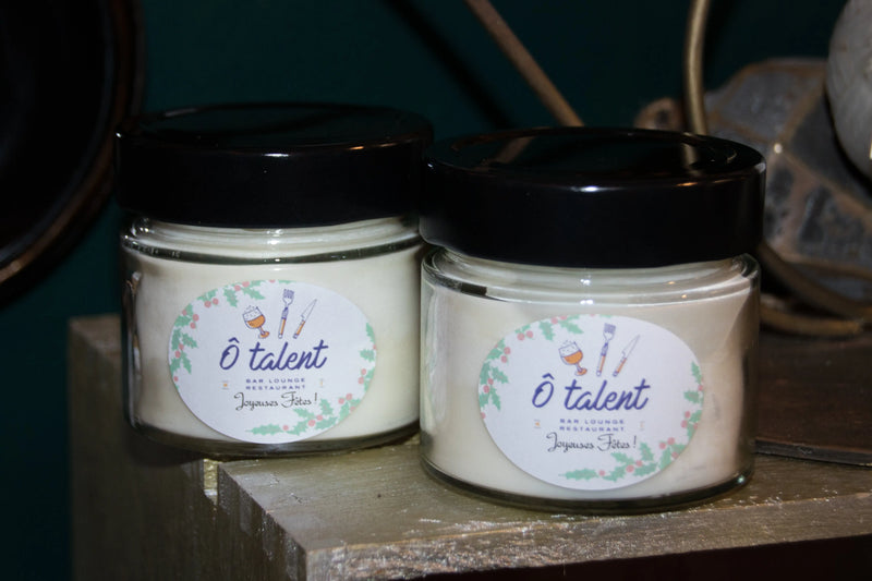Bougie personnalisée artisanale parfumée cadeau invité mariage L'Atelier Ginko - Boutique en Ligne