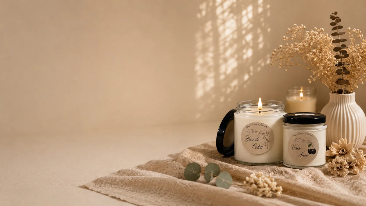 Bougies parfumées artisanales en cire de soja – L'Atelier Ginko, Bouzonville Moselle