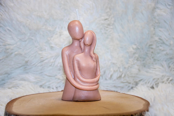 Bougie artisanale mariage Couple Entrelacés - L'Atelier Ginko - Boutique en Ligne