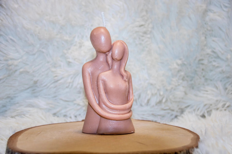 Bougie artisanale mariage Couple Entrelacés - L'Atelier Ginko - Boutique en Ligne