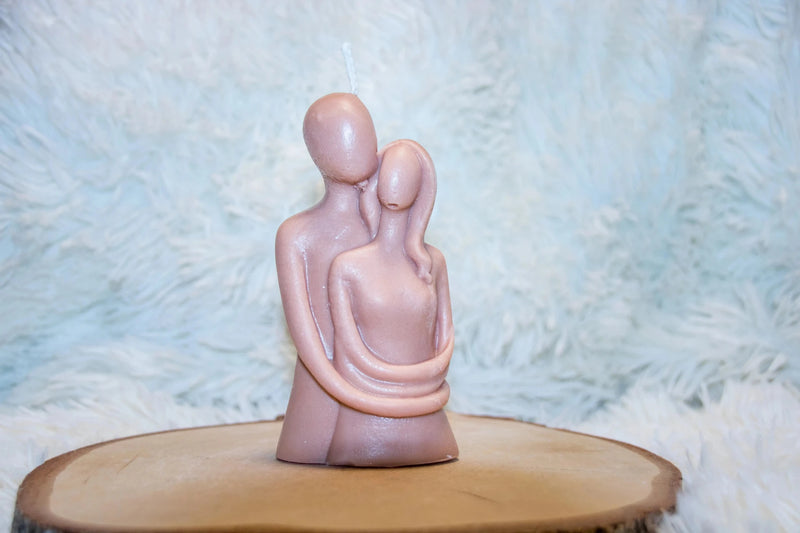 Bougie artisanale mariage Couple Entrelacés - L'Atelier Ginko - Boutique en Ligne