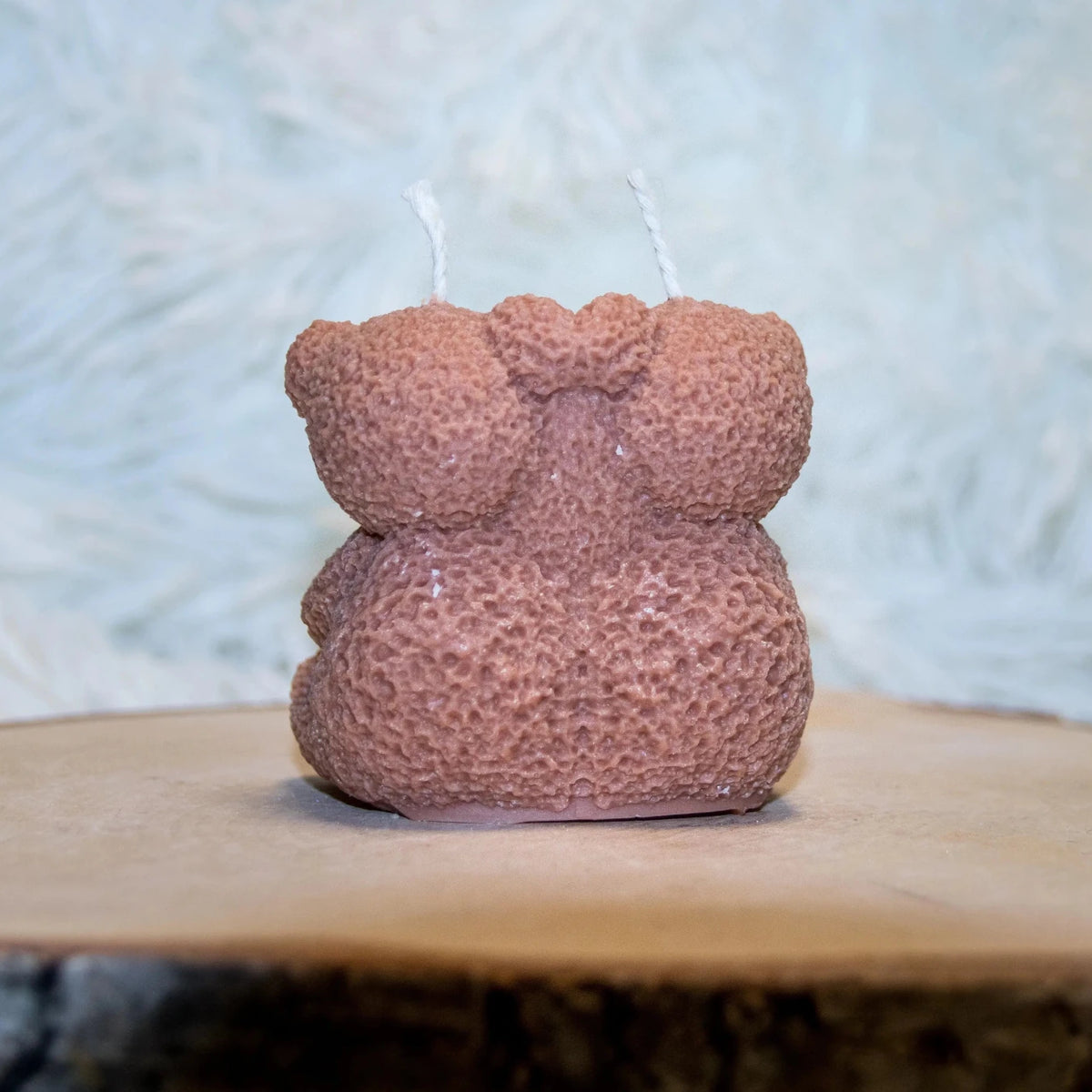 Bougie artisanale mariage Couple Ours coeur - L'Atelier Ginko - Boutique en Ligne