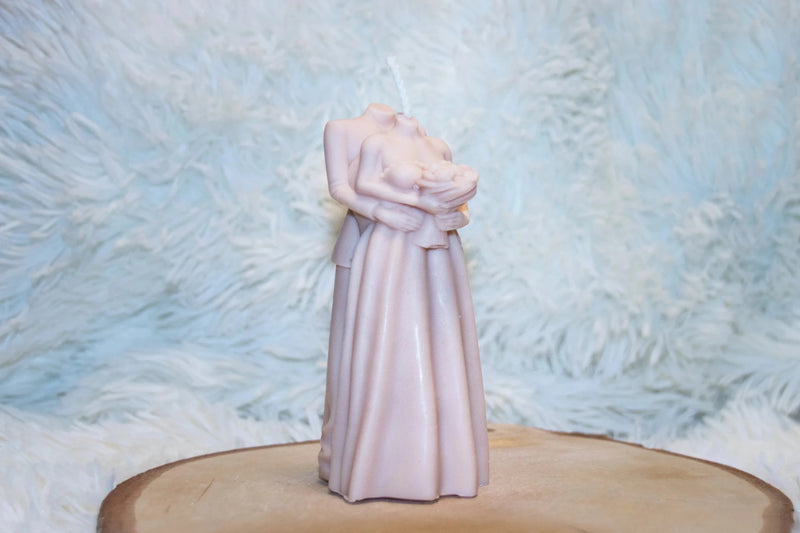 Bougie artisanale mariage Elle et Lui - L'Atelier Ginko - Boutique en Ligne