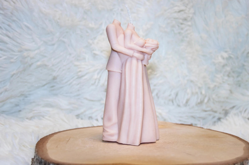 Bougie artisanale mariage Elle et Lui - L'Atelier Ginko - Boutique en Ligne