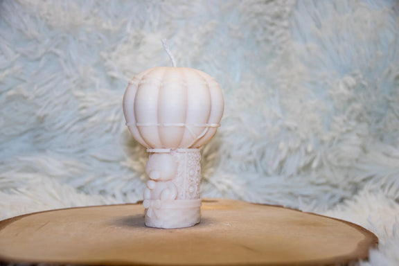 Bougie artisanale naissance Ballon - L'Atelier Ginko - Boutique en Ligne