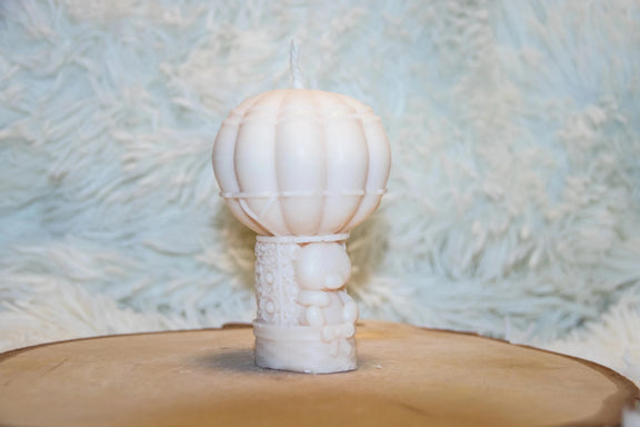 Bougie artisanale naissance Ballon - L'Atelier Ginko - Boutique en Ligne