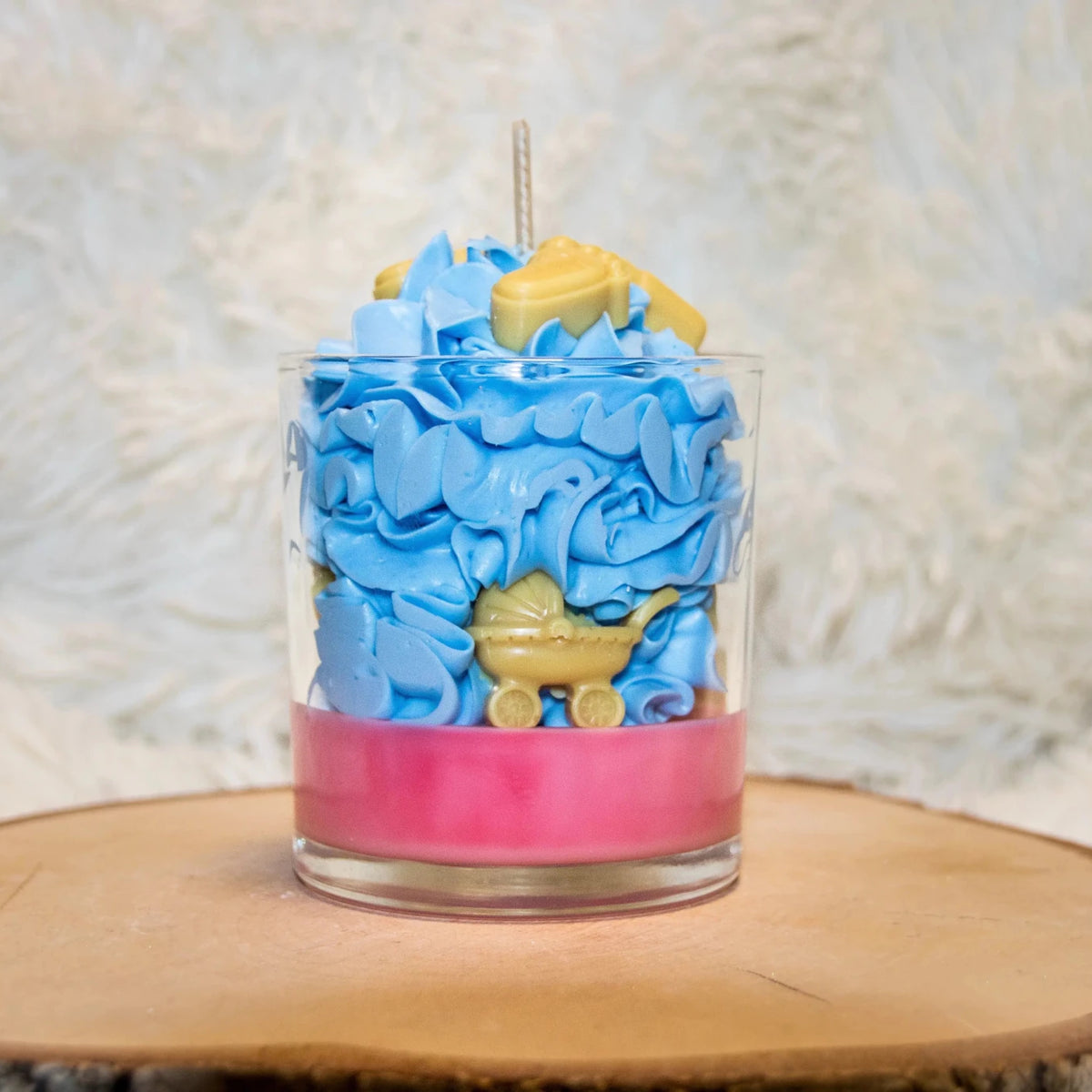 Bougie artisanale naissance personnalisable - L'Atelier Ginko - Boutique en Ligne