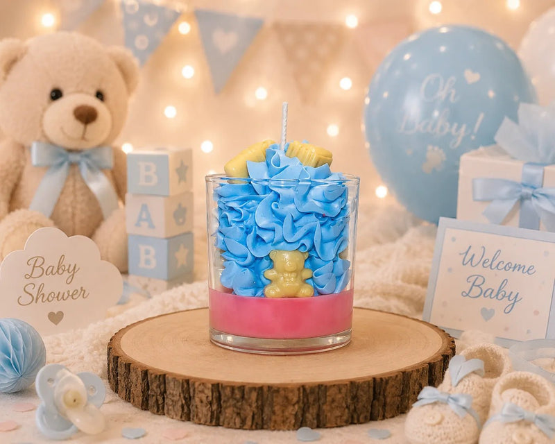 Bougie artisanale naissance personnalisable - L'Atelier Ginko - Boutique en Ligne