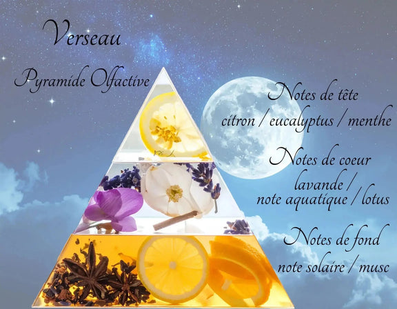 Bougie Astrologique Verseau - L'Atelier Ginko - Boutique en Ligne