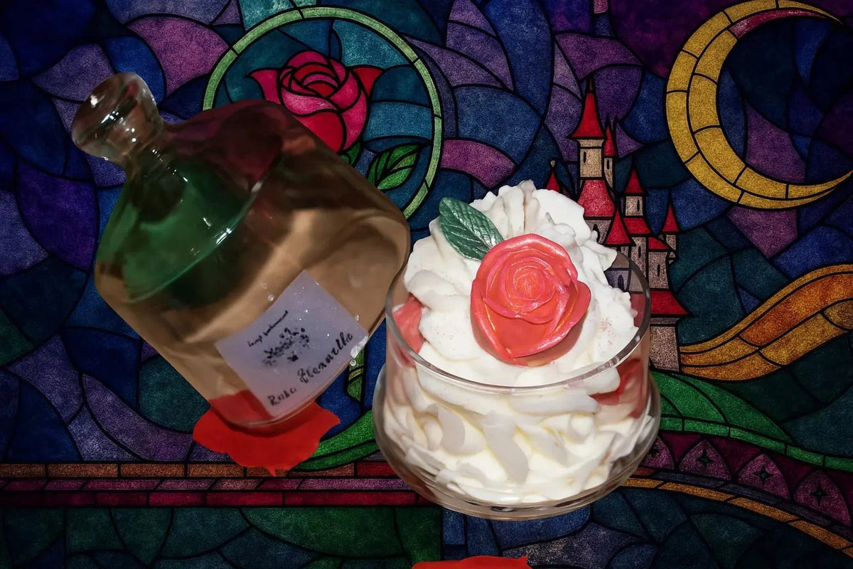 Bougie chantilly sous Cloche décorative parfumée artisanale couleurs disponibles – L'Atelier Ginko Moselle