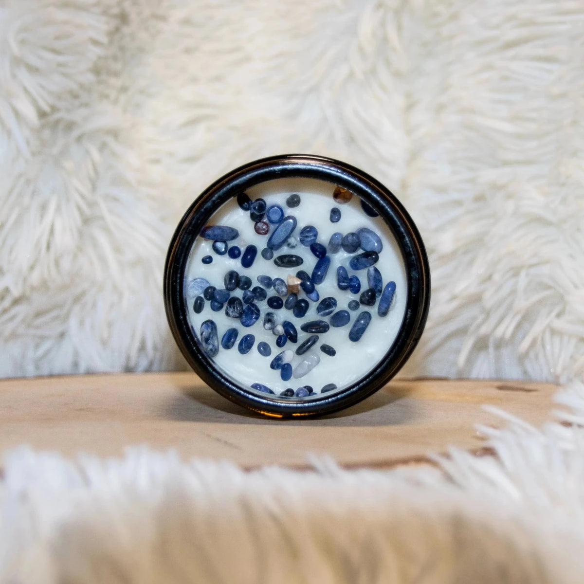Bougie Lithothérapie parfumée Calme et Sérénité - L'Atelier Ginko - Boutique en Ligne