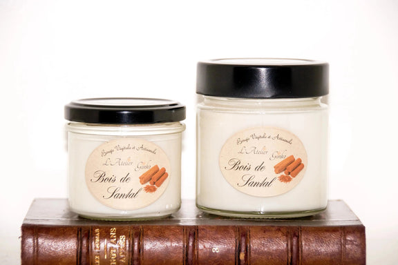 Bougie parfumée Bois de santal - L'Atelier Ginko - Boutique en Ligne