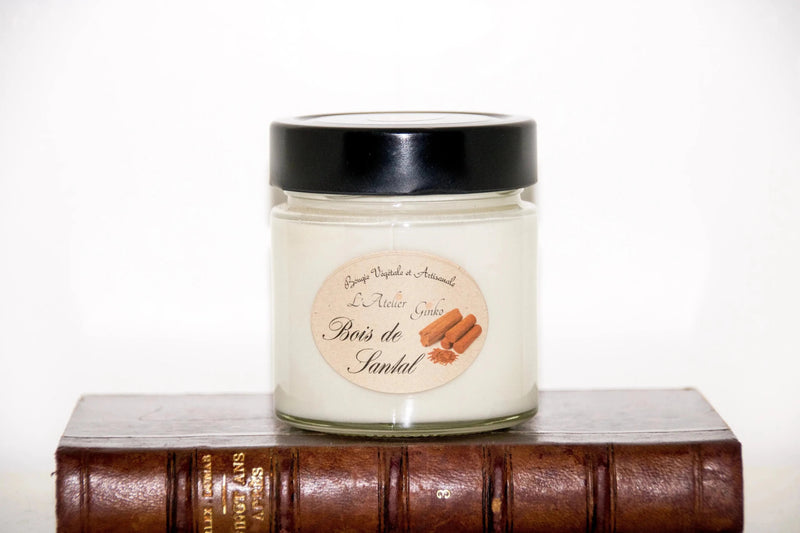 Bougie parfumée Bois de santal - L'Atelier Ginko - Boutique en Ligne