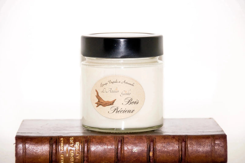 Bougie parfumée Bois précieux - L'Atelier Ginko - Boutique en Ligne