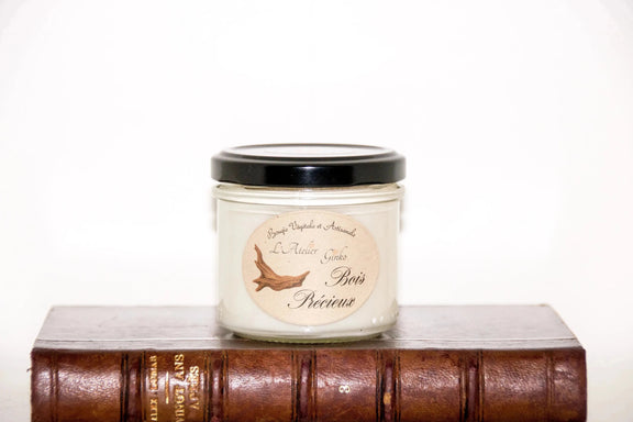 Bougie parfumée Bois précieux - L'Atelier Ginko - Boutique en Ligne