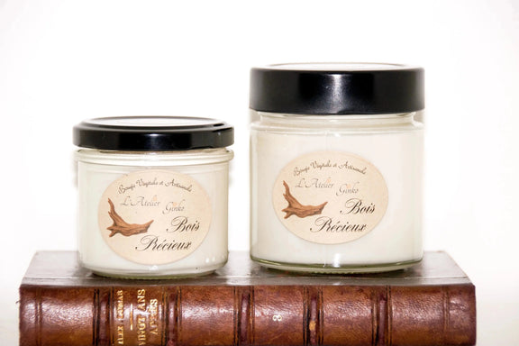 Bougie parfumée Bois précieux - L'Atelier Ginko - Boutique en Ligne