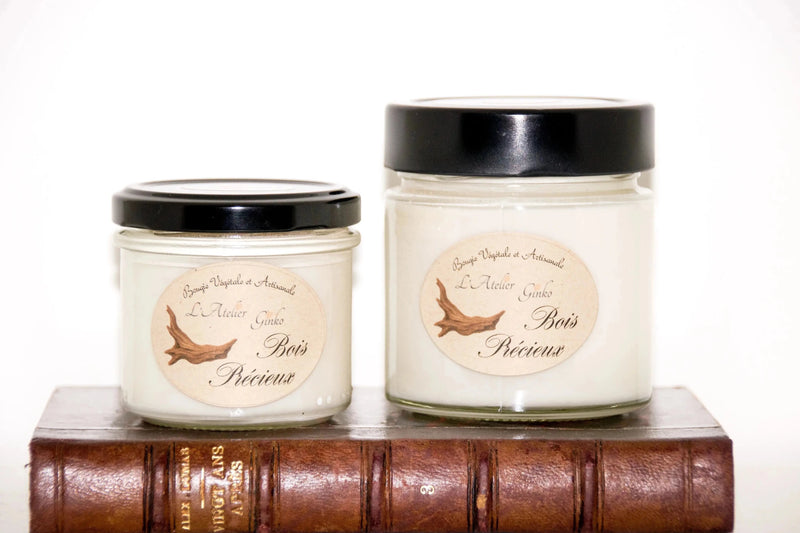 Bougie parfumée Bois précieux - L'Atelier Ginko - Boutique en Ligne