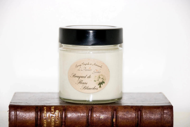 Bougie parfumée Bouquet de Fleurs blanches - L'Atelier Ginko - Boutique en Ligne
