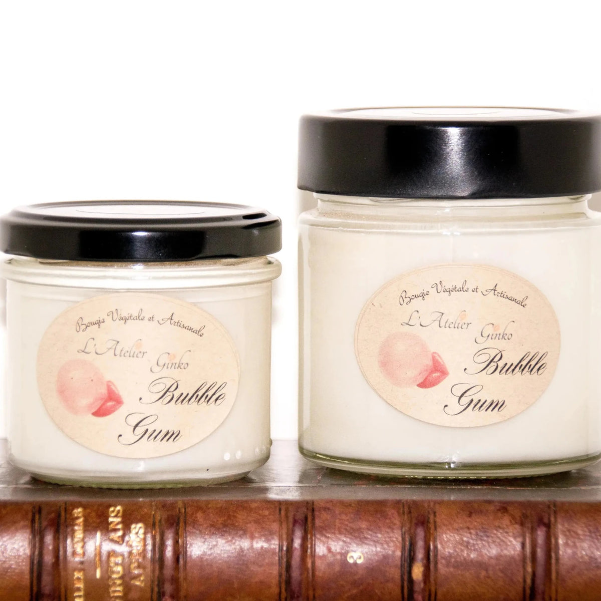 Bougie parfumée Bubblegum cire de soja artisanale - L'Atelier Ginko