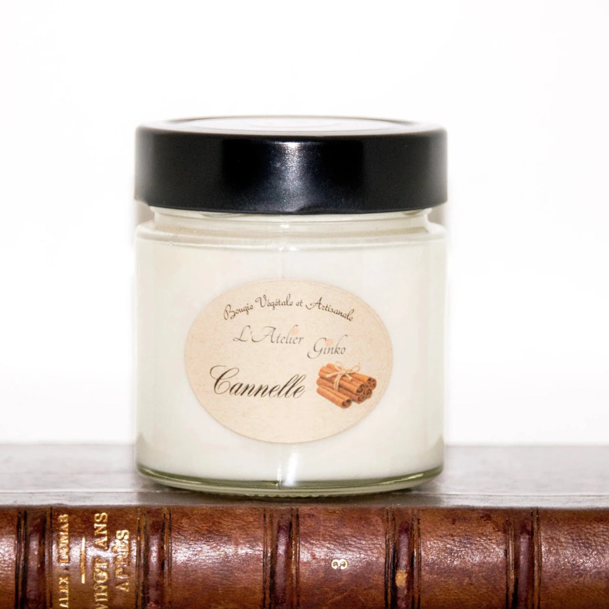 Bougie parfumée Cannelle cire de soja artisanale - L'Atelier Ginko