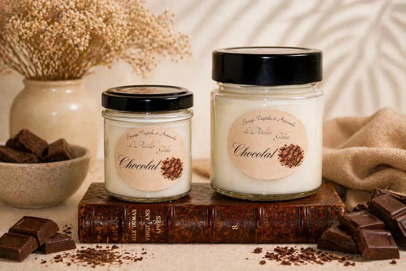 Bougie parfumée Chocolat gourmand - L'Atelier Ginko - Boutique en Ligne
