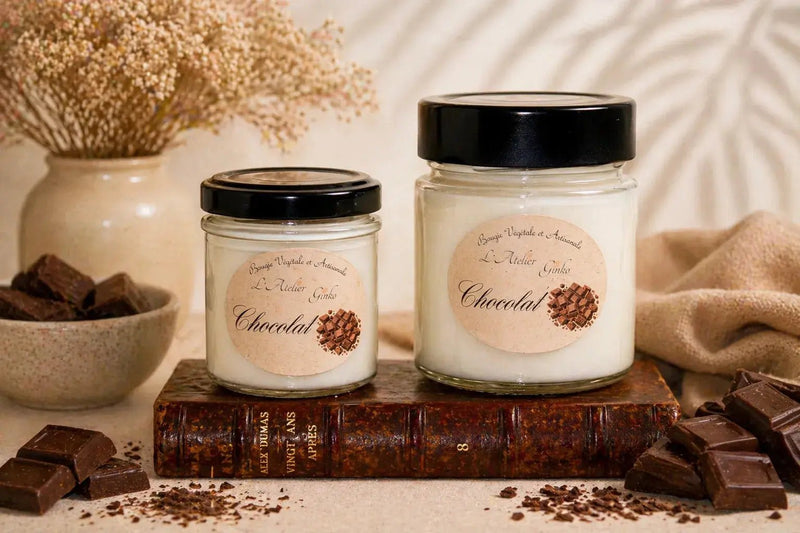 Bougie parfumée Chocolat gourmand - L'Atelier Ginko - Boutique en Ligne