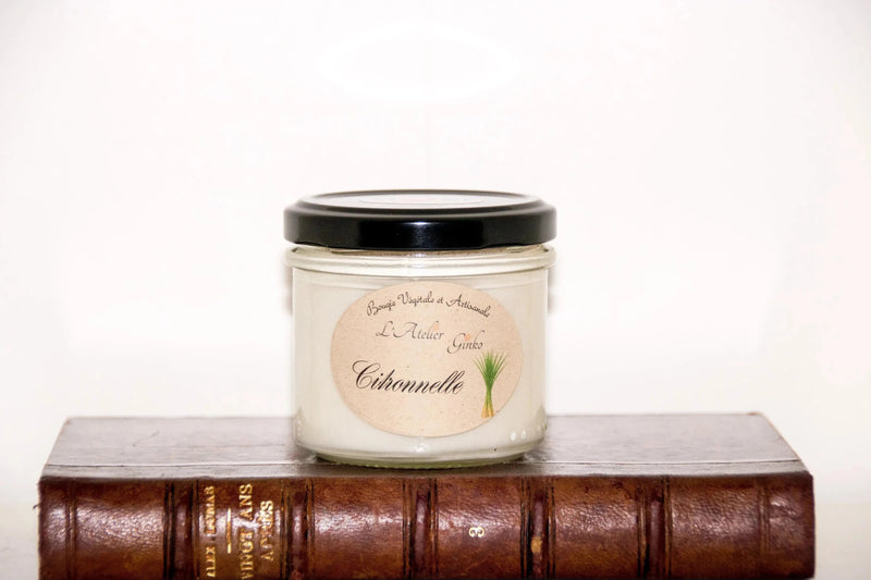 Bougie parfumée Citronnelle - L'Atelier Ginko - Boutique en Ligne