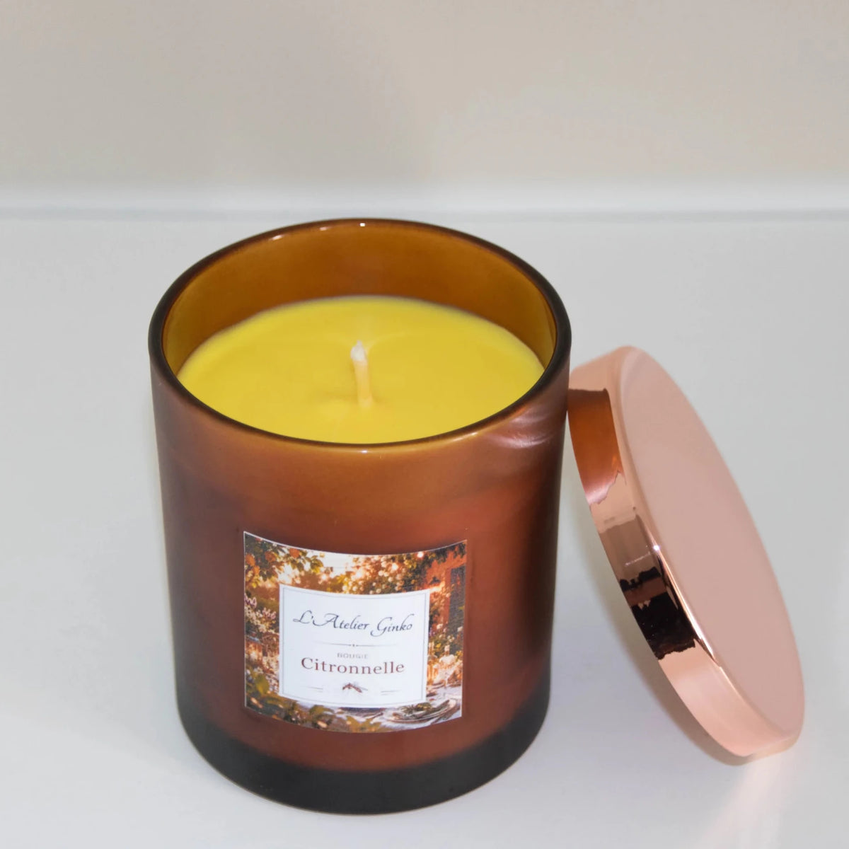 Bougie parfumée Citronnelle Extérieur – Anti-moustique - L'Atelier Ginko - Boutique en Ligne