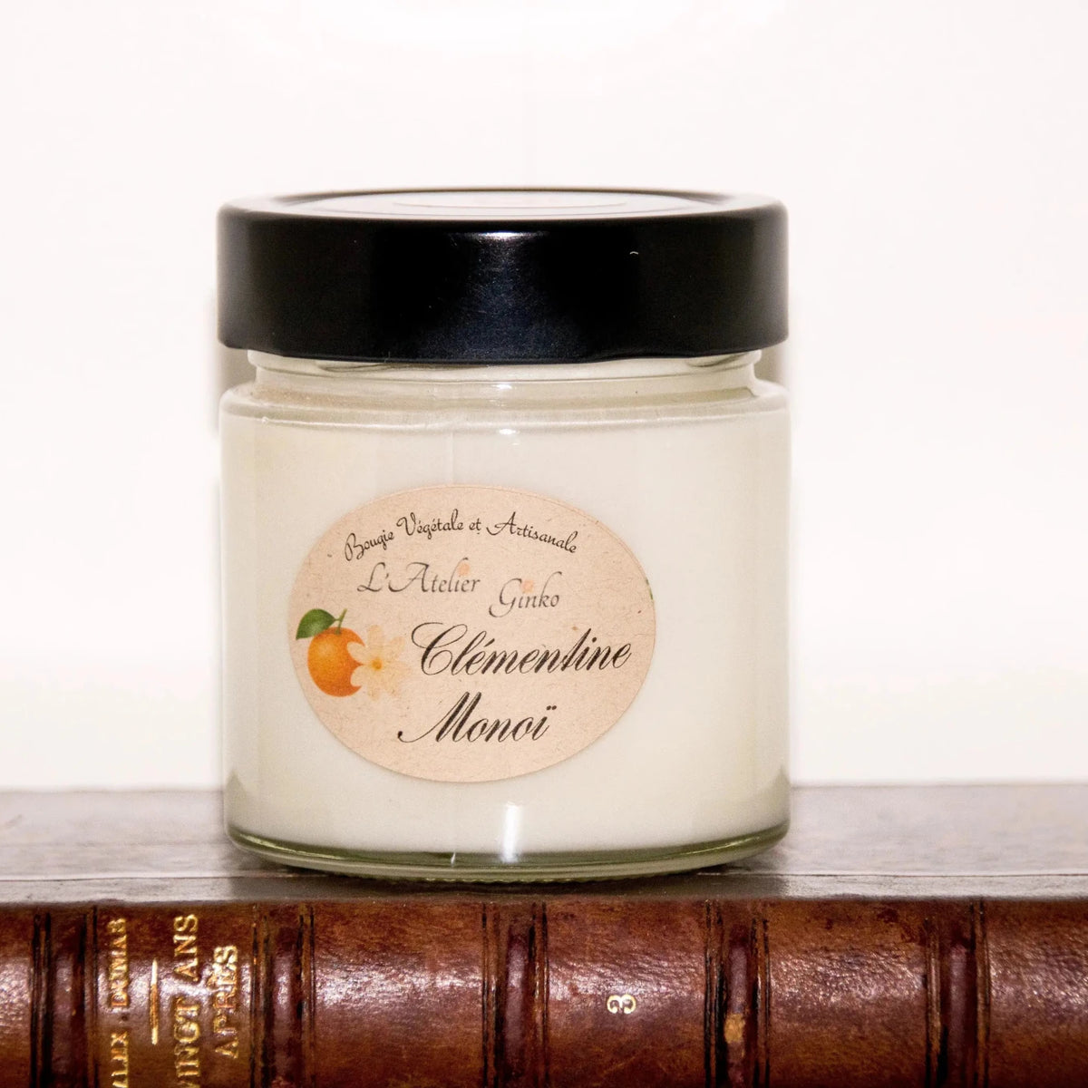 Bougie parfumée Clémentine Monoï - L'Atelier Ginko - Boutique en Ligne