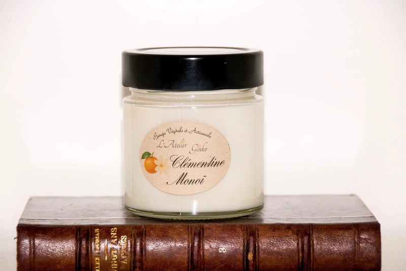 Bougie parfumée Clémentine Monoï - L'Atelier Ginko - Boutique en Ligne