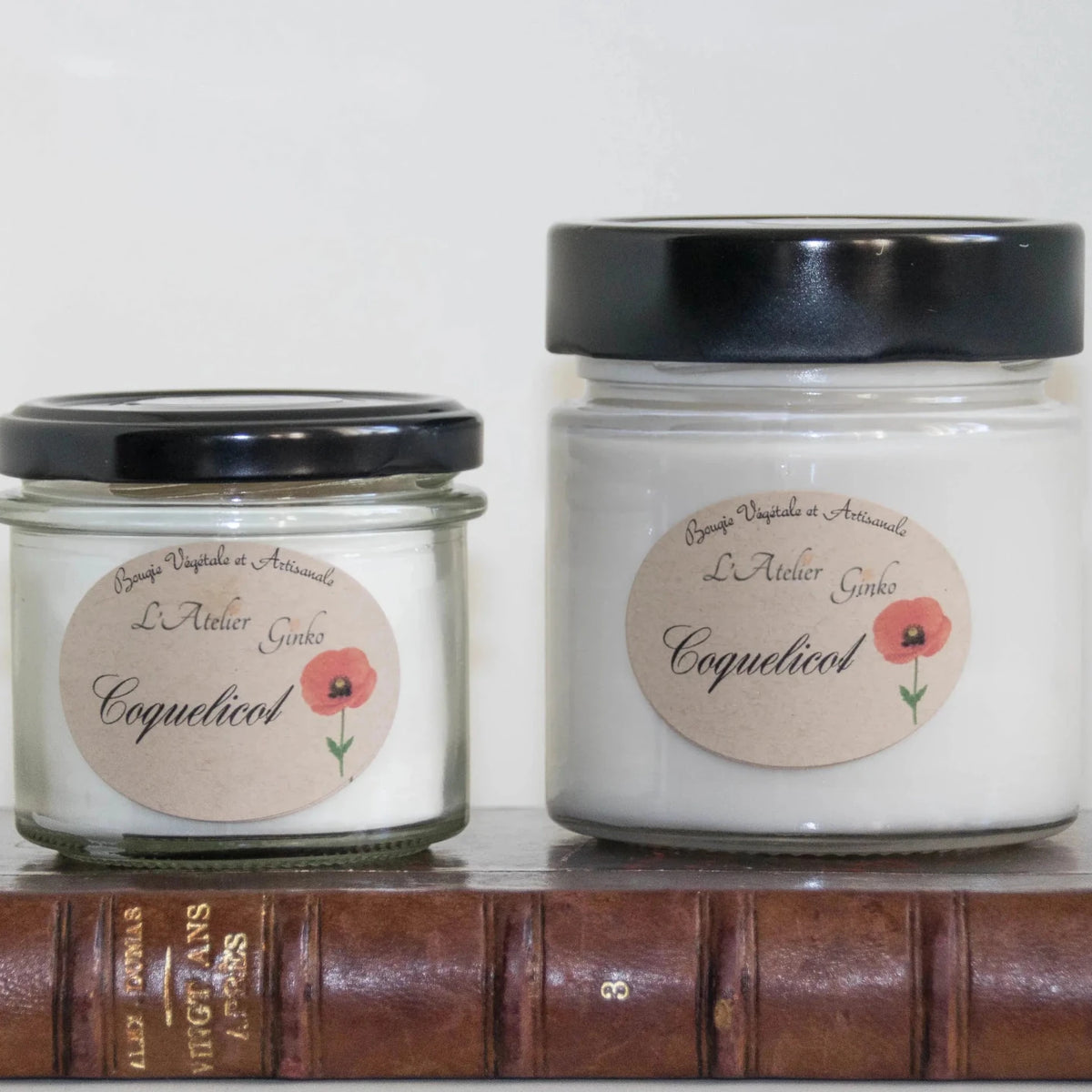 Bougie parfumée Coquelicot - L'Atelier Ginko - Boutique en Ligne