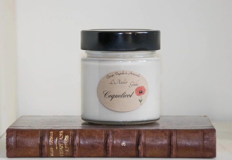 Bougie parfumée Coquelicot - L'Atelier Ginko - Boutique en Ligne