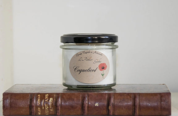 Bougie parfumée Coquelicot - L'Atelier Ginko - Boutique en Ligne