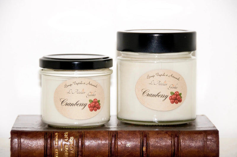 Bougie parfumée Cranberry - L'Atelier Ginko - Boutique en Ligne