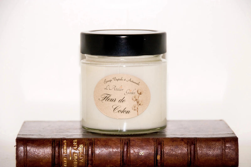 Bougie parfumée Fleur de Coton - L'Atelier Ginko - Boutique en Ligne