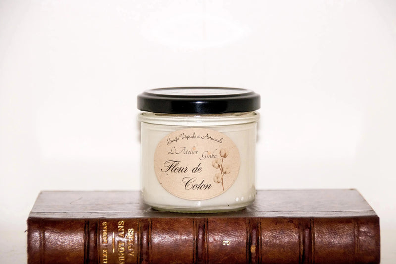Bougie parfumée Fleur de Coton - L'Atelier Ginko - Boutique en Ligne