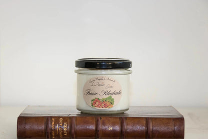 Bougie parfumée Fraise Rhubarbe - L'Atelier Ginko - Boutique en Ligne