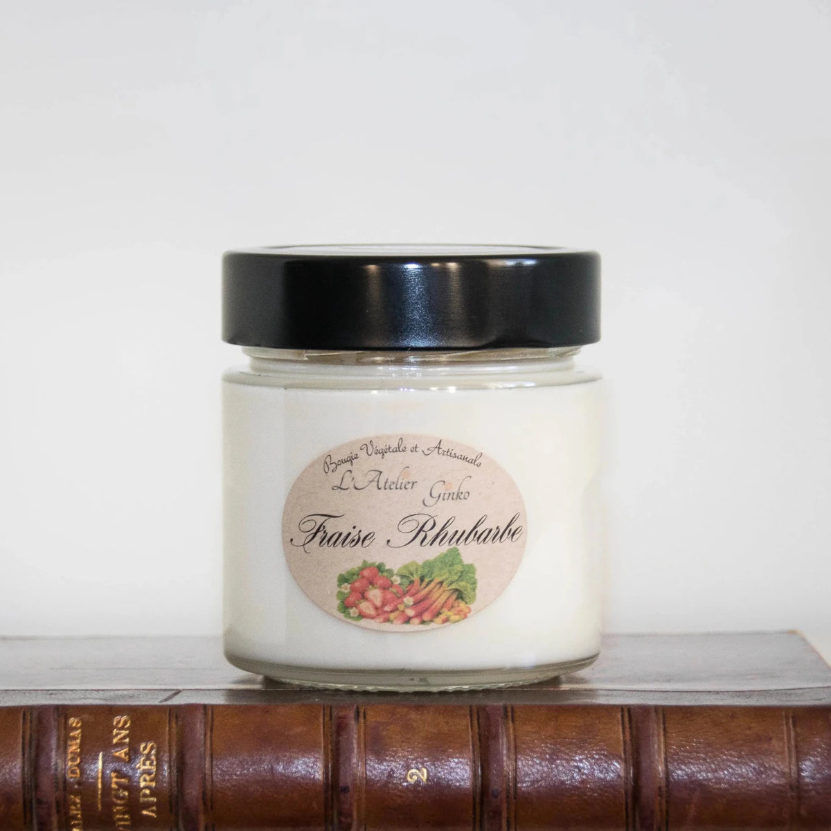 Bougie parfumée Fraise Rhubarbe - L'Atelier Ginko - Boutique en Ligne
