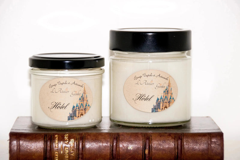 Bougie parfumée Hôtel cire de soja artisanale - L'Atelier Ginko