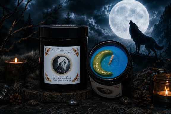 Bougie parfumée La Nuit du Loup – Cire de soja artisanale - L'Atelier Ginko - Boutique en Ligne
