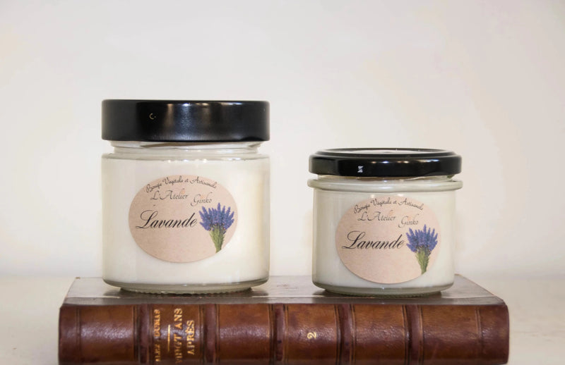 Bougie parfumée Lavande cire de soja artisanale - L'Atelier Ginko