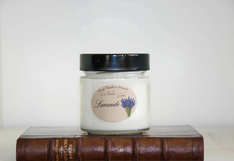 Bougie parfumée Lavande cire de soja artisanale - L'Atelier Ginko