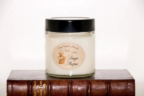 Bougie parfumée Linge Propre - L'Atelier Ginko - Boutique en Ligne