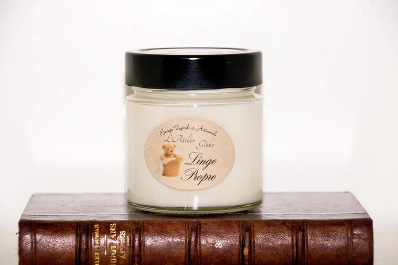 Bougie parfumée Linge Propre - L'Atelier Ginko - Boutique en Ligne