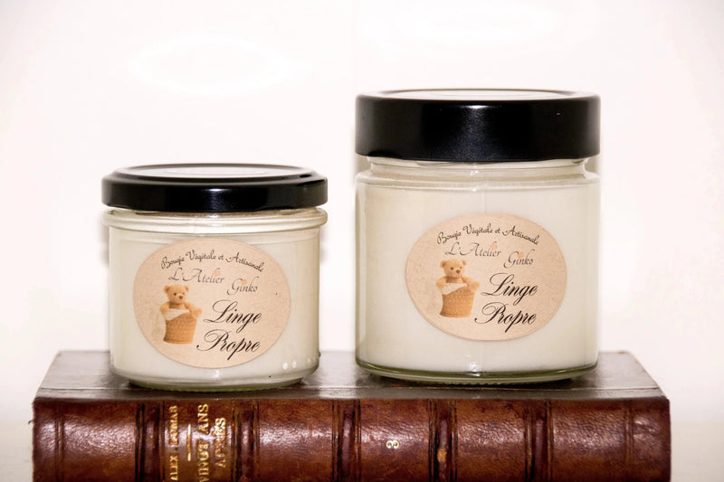 Bougie parfumée Linge Propre - L'Atelier Ginko - Boutique en Ligne