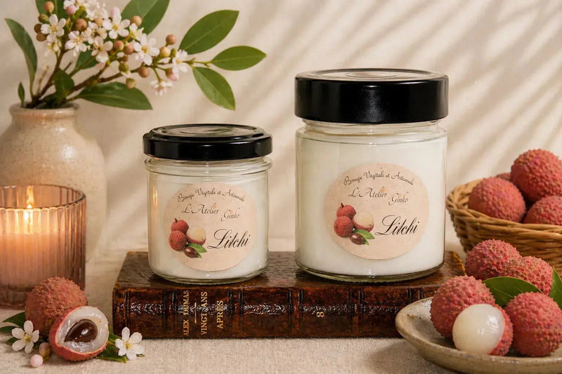 Bougie parfumée Litchi - L'Atelier Ginko - Boutique en Ligne