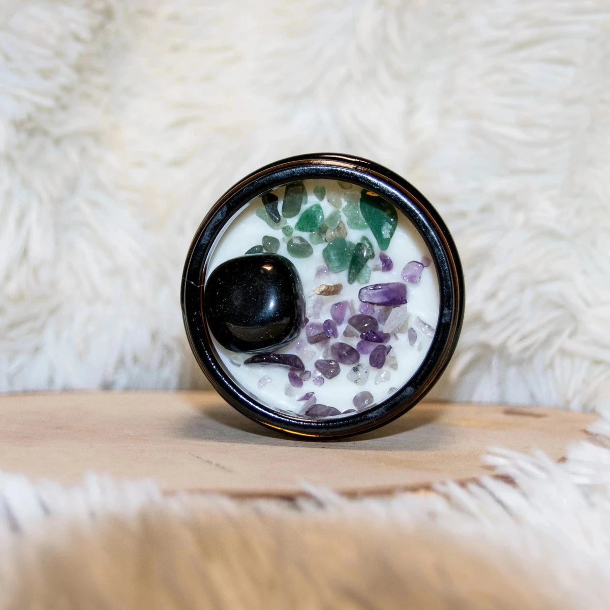 Bougie parfumée Lithothérapie Anti - Stress - L'Atelier Ginko - Boutique en Ligne